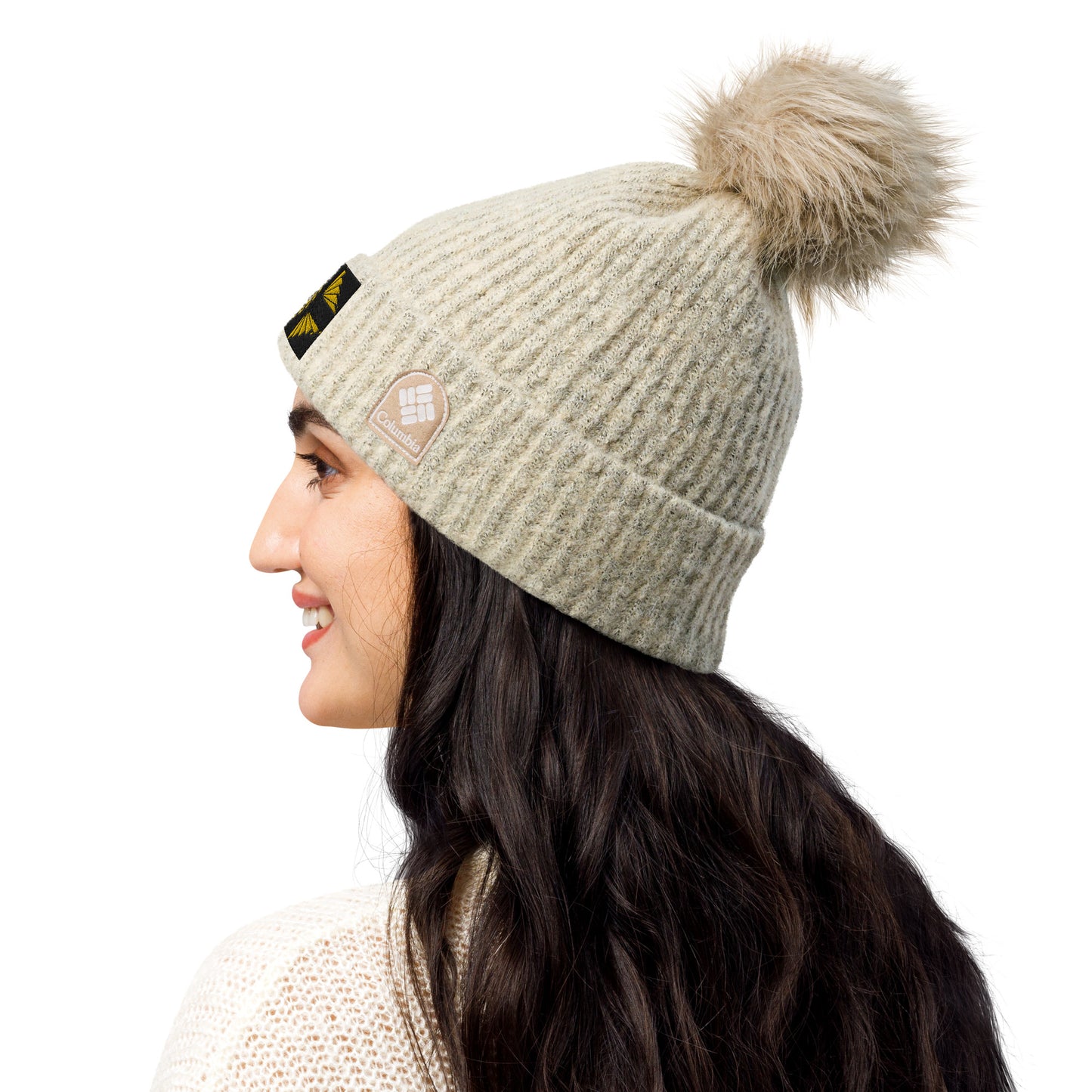 Columbia pom-pom beanie