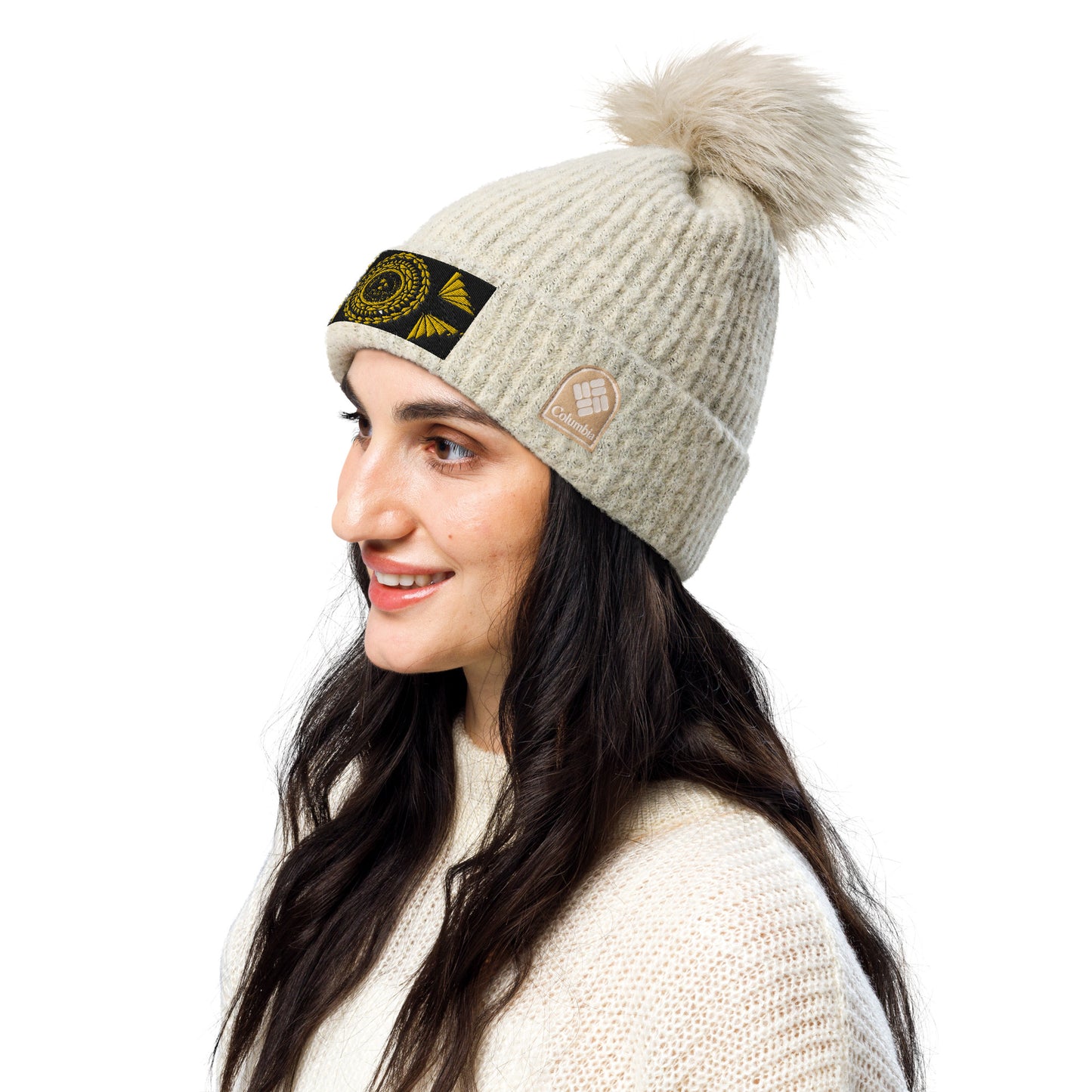 Columbia pom-pom beanie