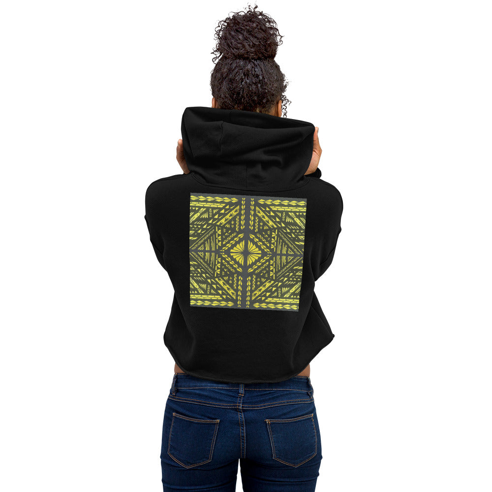 Tribal Crop Hoodie