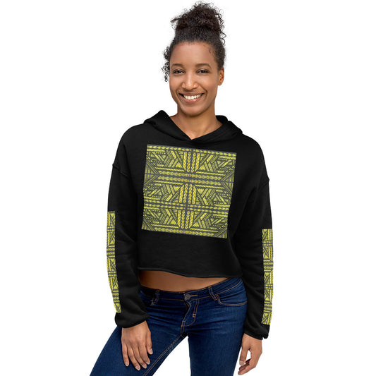 Tribal Crop Hoodie