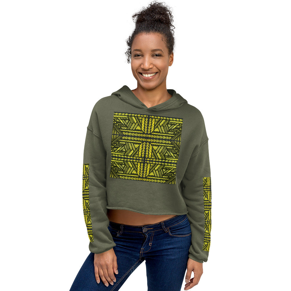 Tribal Crop Hoodie