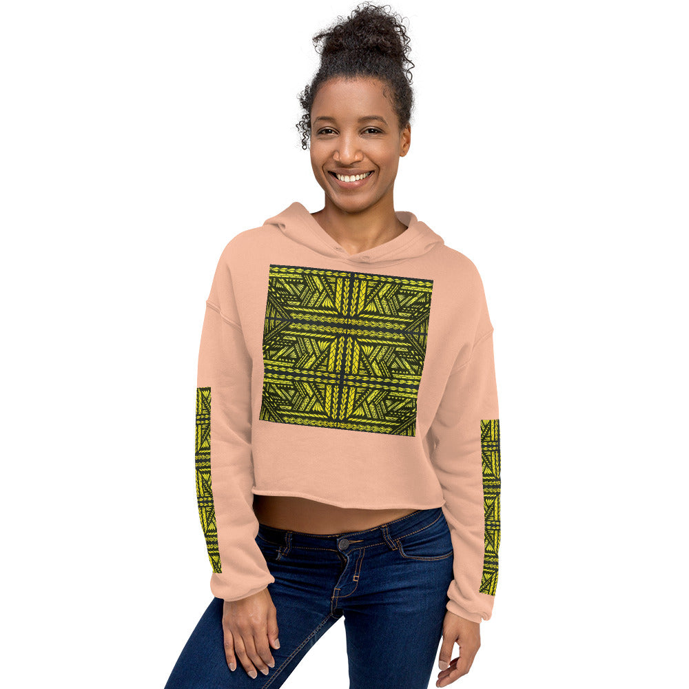 Tribal Crop Hoodie